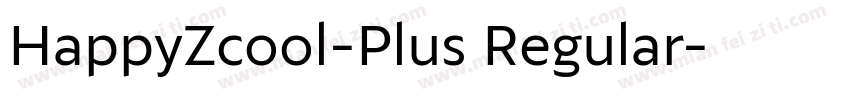 HappyZcool-Plus Regular字体转换